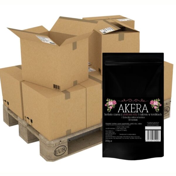 herbata czarna z pŁatkami rÓŻy i cukrem